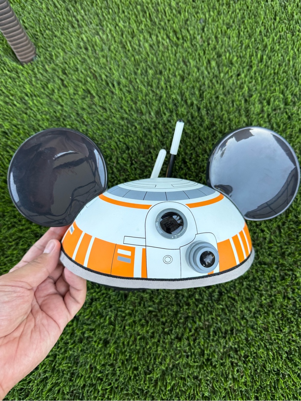 Disney Star Wars BB-8 Mickey Ears Hat - White, Black, Gray Trim